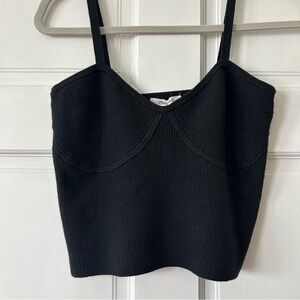 Black Madewell ribbed tank top #croptop NWT basic